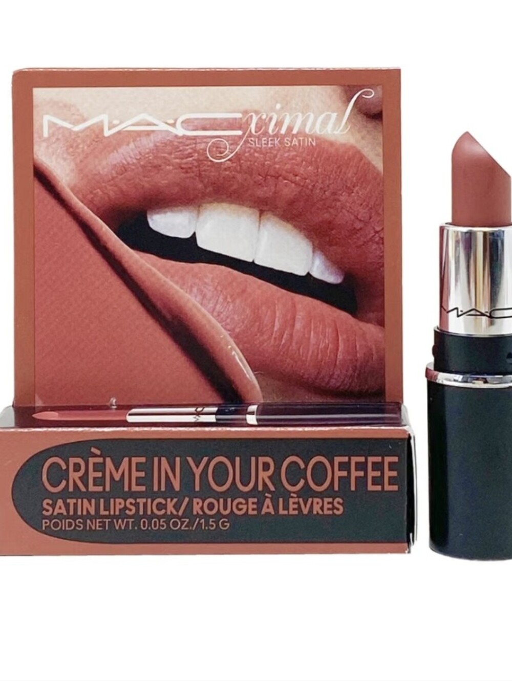 MAC Cosmetics Ximal Sleek Satin Mini Lipstick - 834 Creme In Your Coffee